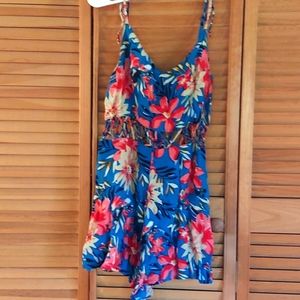 Floral Topshop mini romper